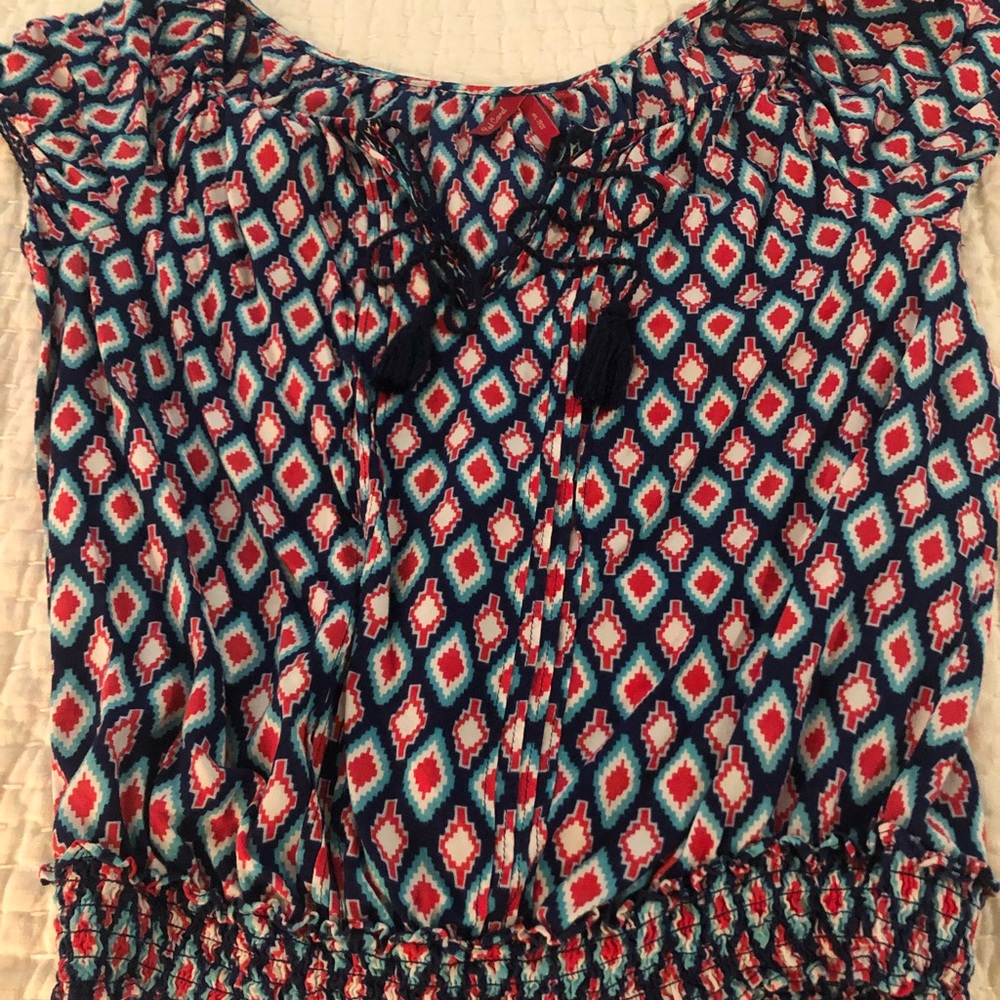 Red Camel Tassel Top-Size Medium.